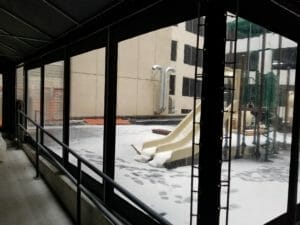 Interior View of Custom Vestibule at The Gardner School in Minneapolis