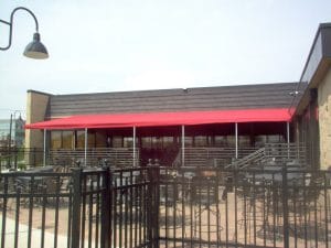 Contact Acme Awning to build a custom canvas patio top with supports