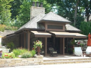 Retractable awnings by Acme Awning create wonderful outdoor spaces