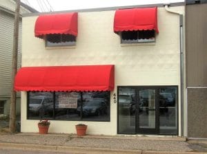 Colorful Cascade Awnings