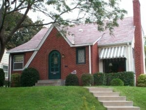 Classic Awning Brick home