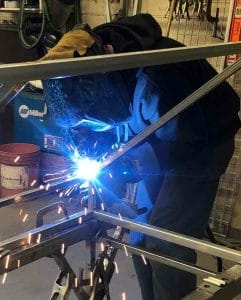 Welding Steel Awning Frames