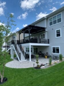 Motorized cover on a deck in MN