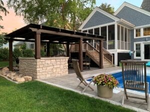 Motorized patio top for a residential customer in MN